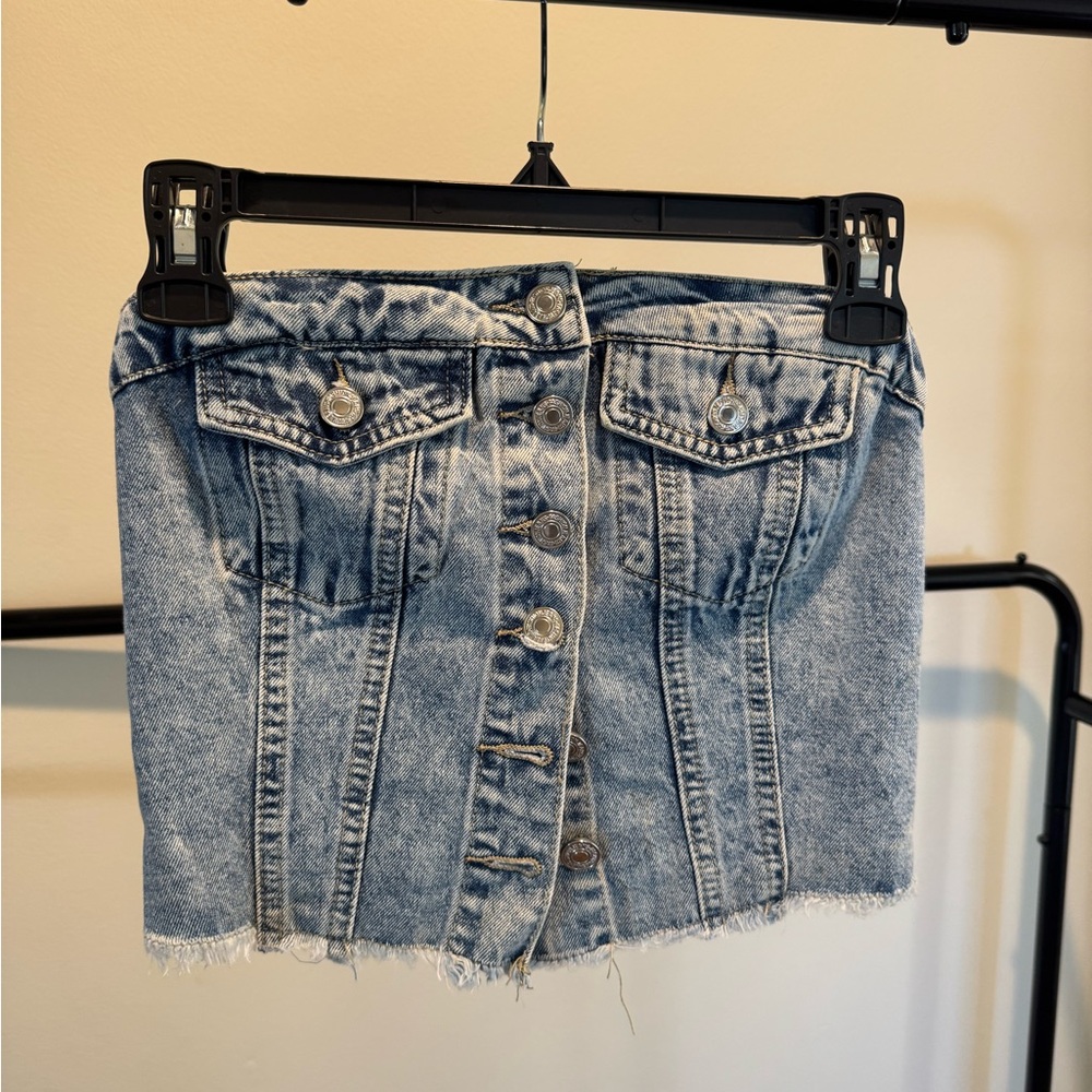 Denim Button-Up Women's top